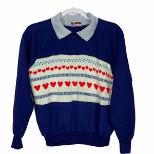 Grubbies Vintage 90s Knit Front Hipster Sweater S